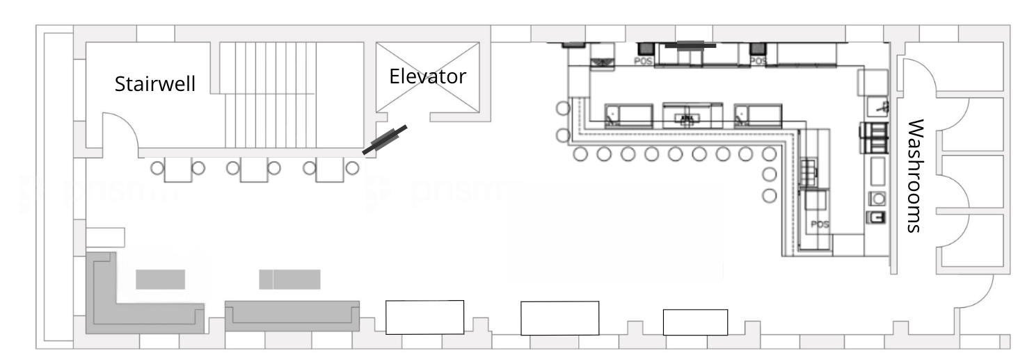 Cocktail · 80 standing floor plan