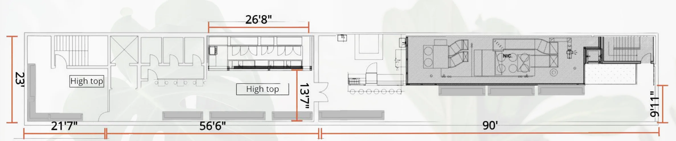Architectural baseline floor plan