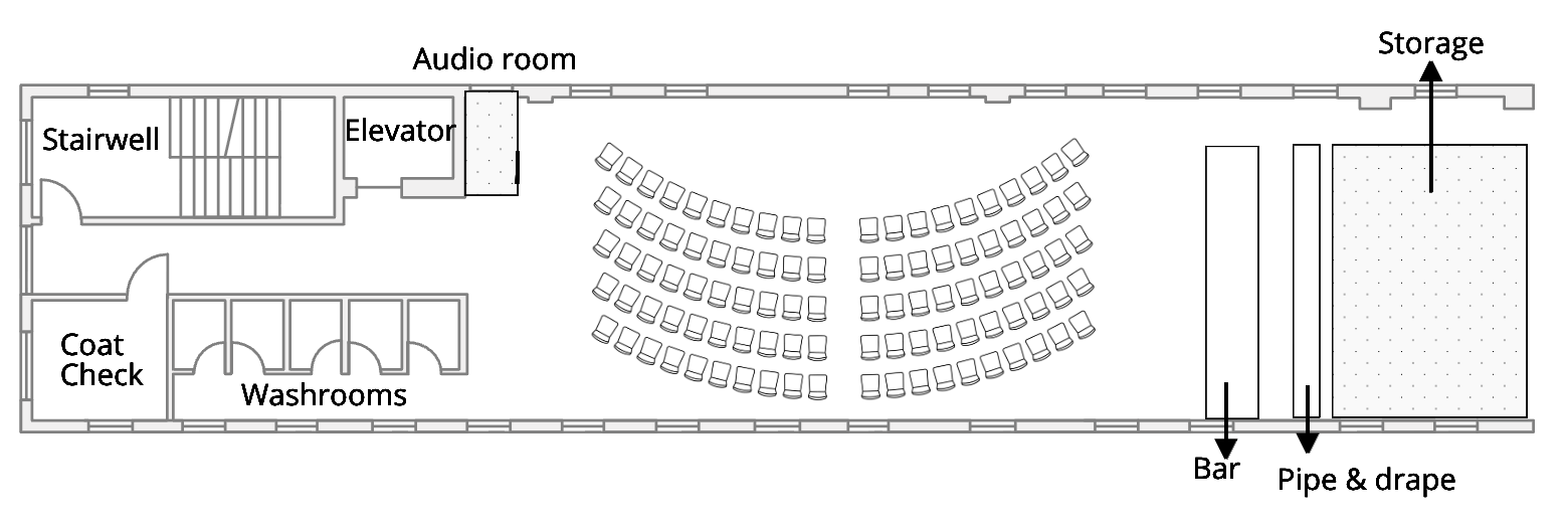 Theatre · alternate stage floor plan